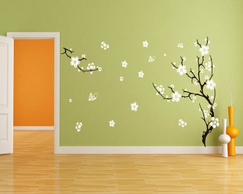 Plum Blossom Tree Wall Decal Vinyl Tree Art Stickers